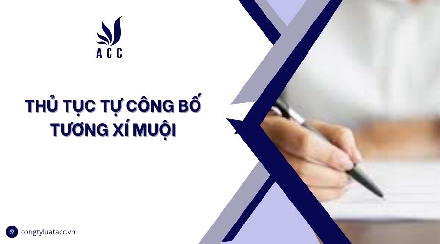 Thủ tục tự công bố tương xí muội