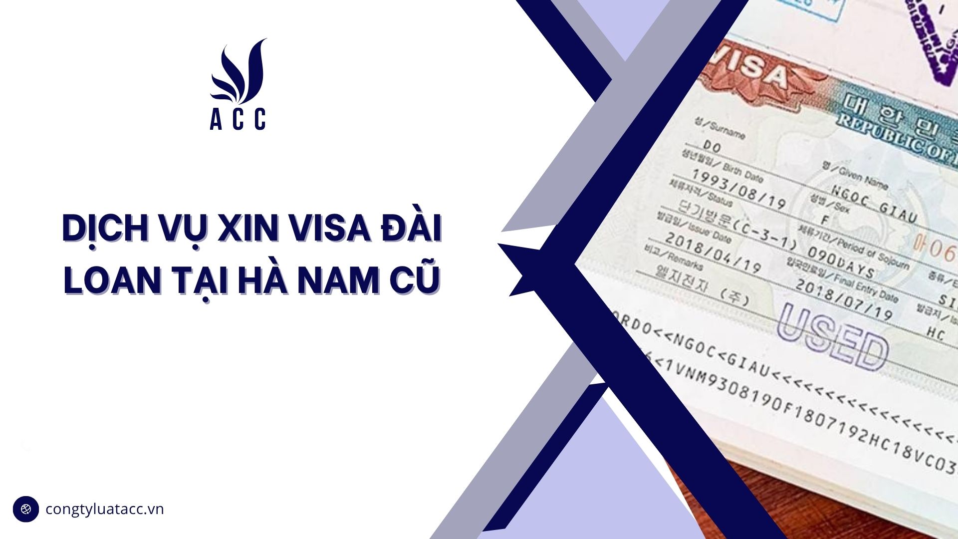 Dịch vụ xin visa Đài Loan​​​ tại Hà Nam cũ