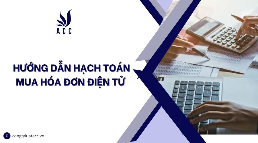 Hướng dẫn hạch toán mua hóa đơn điện tử
