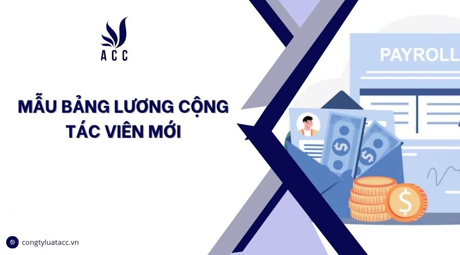 Mẫu bảng lương cộng tác viên mới