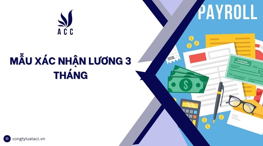 Mẫu xác nhận lương 3 tháng