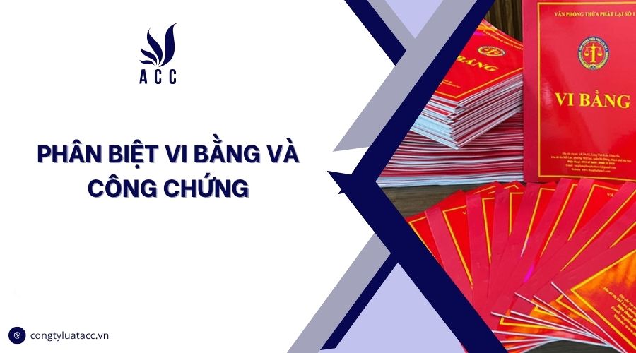 Phân biệt vi bằng và công chứng