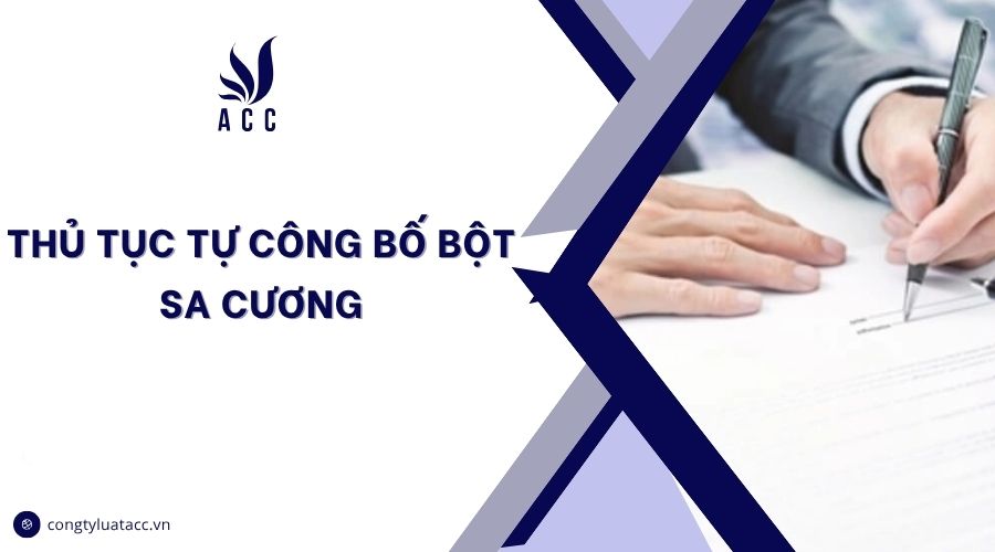 Thủ tục tự công bố bột sa cương
