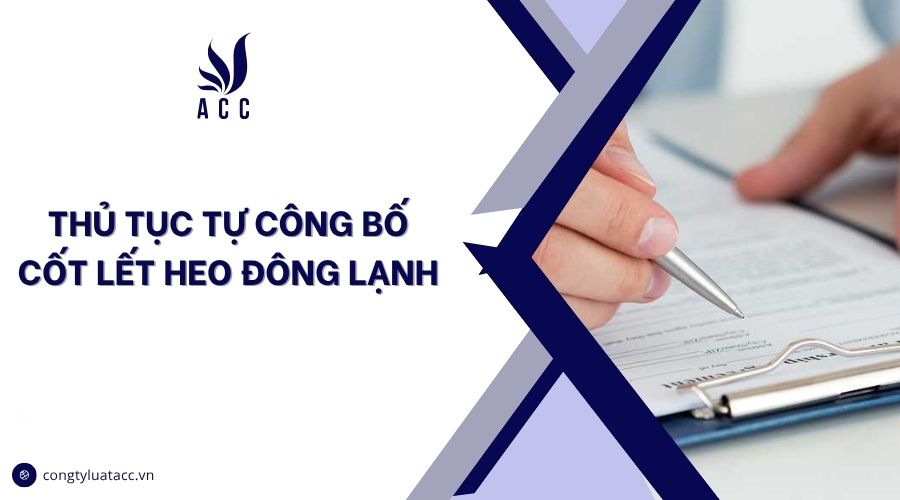 Thủ tục tự công bố cốt lết heo đông lạnh
