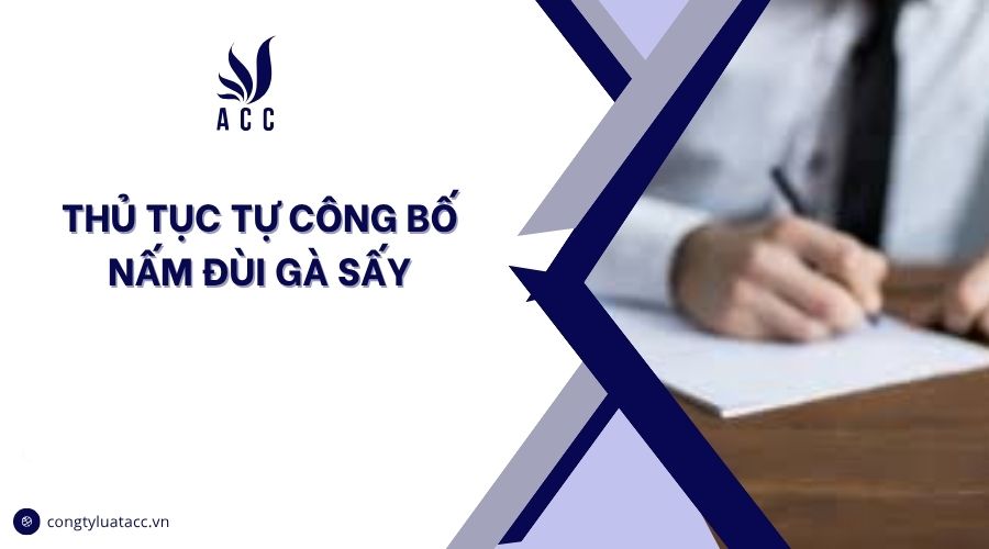 Thủ tục tự công bố nấm đùi gà sấy