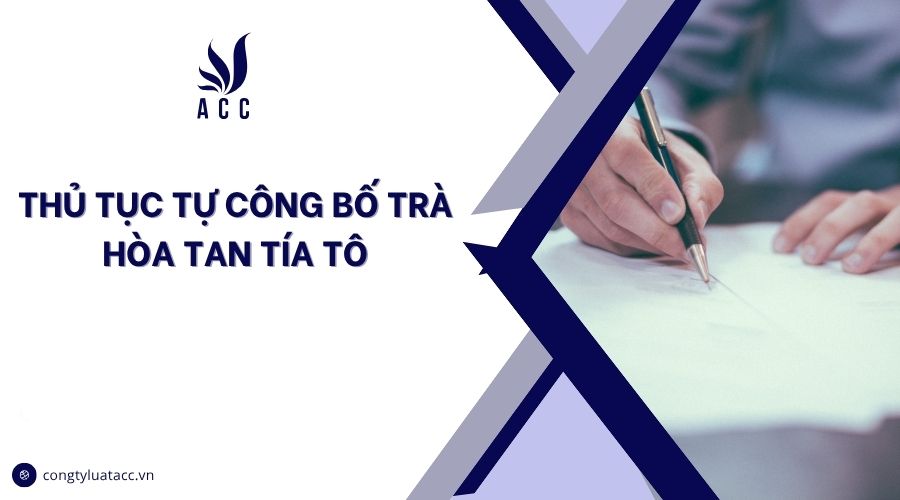 Thủ tục tự công bố trà hòa tan tía tô