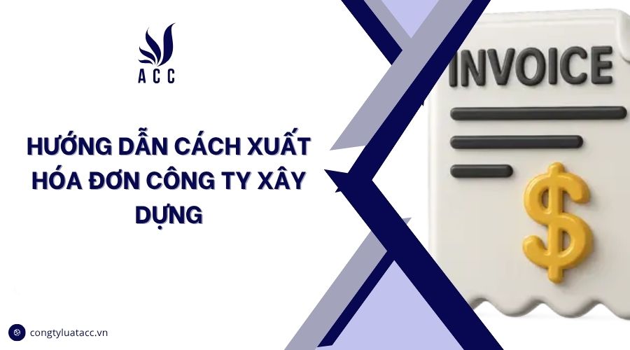 Hướng dẫn cách xuất hóa đơn công ty xây dựng