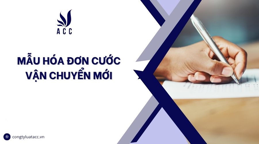Mẫu hóa đơn cước vận chuyển mới