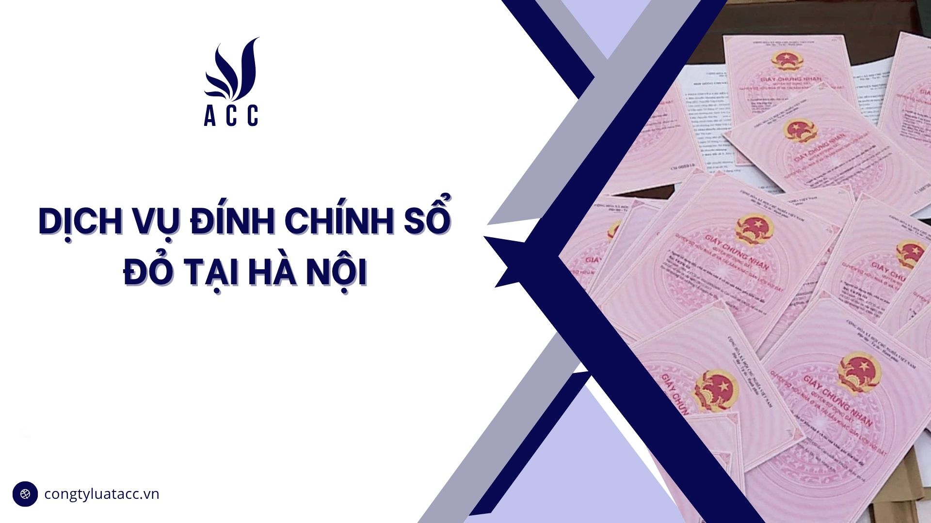 Dịch vụ đính chính sổ đỏ tại Hà Nội