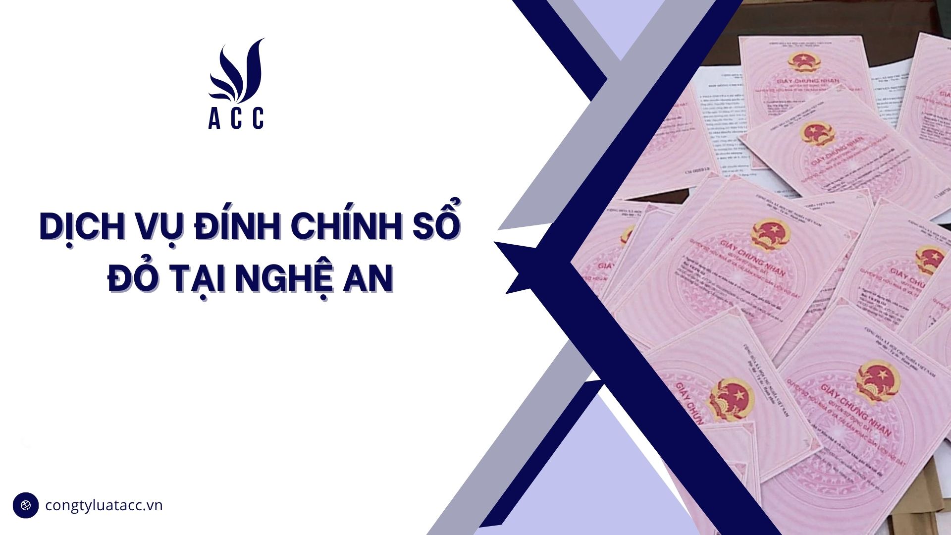Dịch vụ đính chính sổ đỏ tại Nghệ An