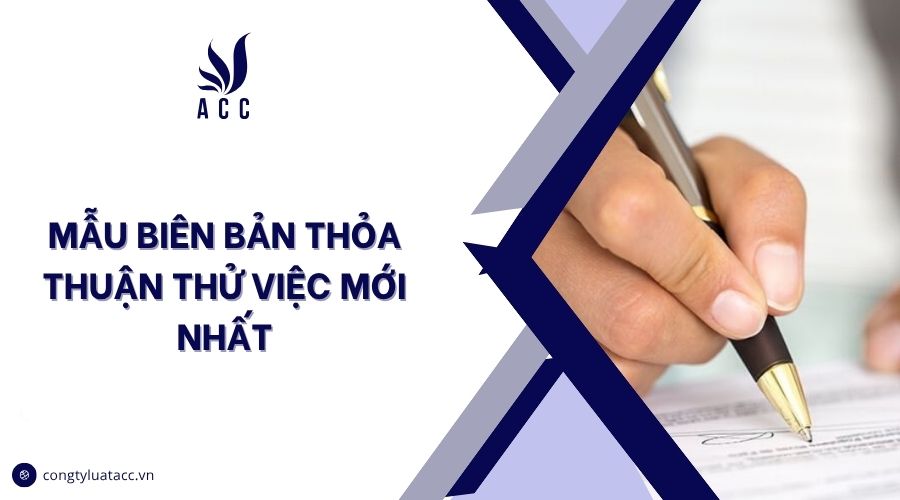 Mẫu biên bản thỏa thuận thử việc mới nhất